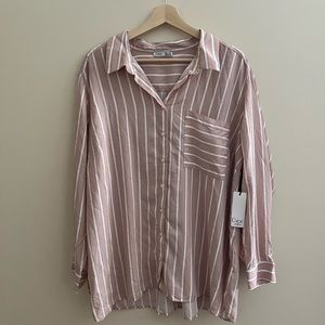 Dex Plus Striped Blouse
